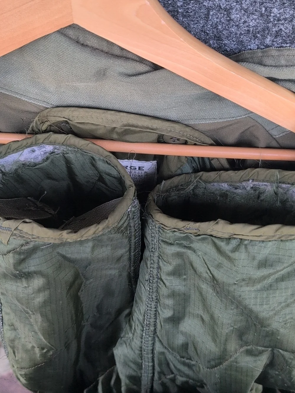 Vtg US Military M65 Jacket Extra Large Green Cold Weather Removable Liner OG106